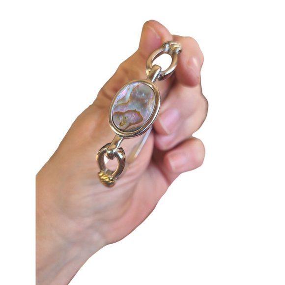 AVON ABALONE LATCH BRACELET - Picture 2 of 5